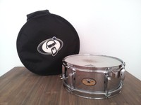 PEARL FIRE CRACKER 10"x5" SNARE DRUM (STAHL) + PROTECTION RACKET DRUM TASCHE BAG