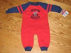 NEW Baby HOUSTON ROCKETS Romper Sleeper Fleece Coverall Size 24M 24 Mo Boys NBA