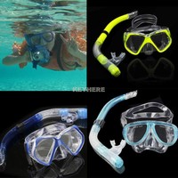 Pro Trockenschnorchel Set Schnorcheln Tauchmaske Tauchausrüstung Tauchen