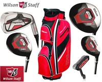 Wilson Prostaff HDX Complete Golf Club Set & Cart Bag New Steel Shafted Irons.