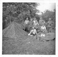 Rast im Zeltlager bei Deinze Belgien