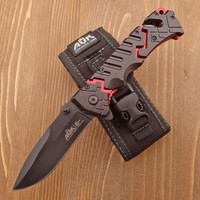ATK - Einhandmesser + Etui - Messer -  RETTUNGSMESSER - Taschenmesser -346512