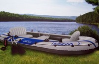 Schlauchboot Excursion 5 Set mit Paddel + Pumpe Boot Paddelboot Ruderboot Intex