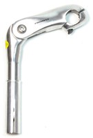 Promax Lenkervorbau verstellbar silber 0-50° Alu verstellbarer Lenker Vorbau Neu