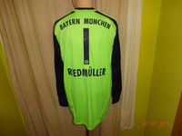 FC Bayern München Adidas Torwart Trikot 12/13 "-T--" + Nr.1 Riedmüller Gr.XL Neu