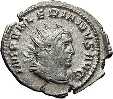VALERIAN I 258AD Mediolanum Securitas Authentic Ancient Silver Roman Coin i58531