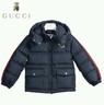 NWT NEW Gucci baby Boys navy blue Down Waterproof Coat Jacket red web 9/12 $600