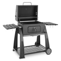 KLARSTEIN BIGFOOT BBQ GRILL SMOKER HOLZKOHLE GRILLWAGEN EDELSTAHL STANDGRILL NEU