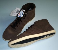 Adidas coneo dslim mid Leder High Top Sneaker gefuttert Braun Größe 44 ⅔ (UK 10)