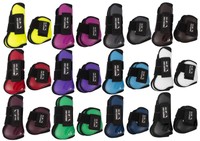 Gamaschen 4er Set HKM LPO zugelassen Springgamaschen Streichkappen versch.Farben