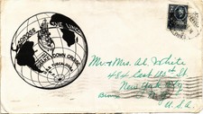 Dr Jim Stamps Navy Shakedown Cruise Uss Tuscaloosa With Uruguay Postage Cover