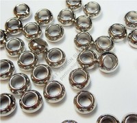 200 Metallspacer Metallperlen Zwischenperlen Spacer 5mm Altsilber Rondell F141