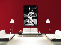 LEINWAND BILD XL POP ART BABE RUTH BASEBALL LEGENDE MLB HOME RUN 60x90&90x140