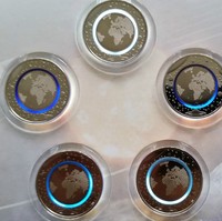 5 x 5 Euro Deutschland 2016 BU "Planet Erde" - A D F G J in Kapseln + 5 Flyer