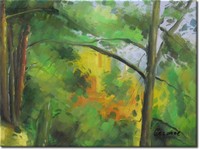 Chateau Noir - Ein handgemaltes Ölbild nach Cezanne in 40x30cm