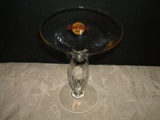MARTINI GLASS STEM MIAMI HARD ROCK GREEN DRINKING 6 1/2"