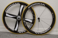 CORIMA Laufradsatz Laufräder carbon Felgen + Vittoria Reifen, campagnolo Zahnkr.