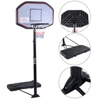 Basketballständer Set 305 cm Basketballkorb Basketballnetz höhenverstellbar