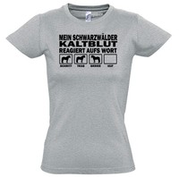 WTHAWP T-Shirt Women Pferde SCHWARZWÄLDER KALTBLUT aufs Wort Siviwonder 