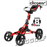 NEU Clicgear 4-Rad Golf Trolley 8.0 - Matt-Rot. Kostenloser Sofortversand