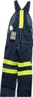 Dickies Enhanced Visibility Zipper Pocket Bib Overall w/Yellow Tape VB505NB