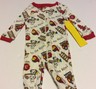Boys Childrens Place Pajamas 9 12 Mo Fireman Theme 1 Piece Footed EUC
