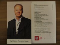 Handsignierte AK Autogrammkarte K.-H. RUMMENIGGE Bayern München 14/15 2014/2015