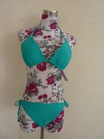 Damen Bikini grün, Gr. 36 38, Gr. S, Cup A - B, Pimkie, Neckholder, NEU