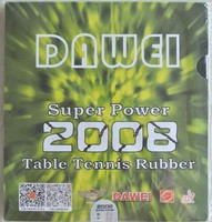 2 X DAWEI 2008 SUPER POWER PIPS-IN WITH SPONGE Tischtennis Belag  Neu