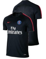 Dry Top Paris Saint Germain PSG Nike Training Trikot Blau Kurze armel 2016 17 
