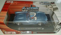 1:18 MODELLAUTO Metal Maisto 1957 Chevrolet Corvette Pro Rodz Custom Shop Blau