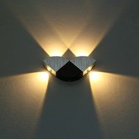 4W LED Wandlampe Wandleuchte Flurlampe Wandlicht warmweiß Kontrastfarbe DHL DE