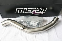 Kawasaki ZX6-R Micron Race high Zwischenrohr Auspuff Edelstahl Streetfighter NEU