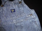 Baby Boys OshKosh Bgosh Train Conductor Denim Overalls Shorts 6-9 Mo Carpenter