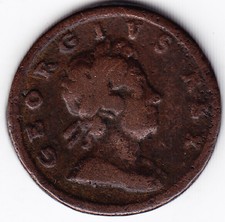 1718 Uk - Great Britain - Half Penny Coin