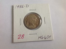 1936D Buffalo Nickel