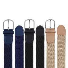 New Men's Casual Woven Braided Stretch Elastic Belt Waistband Waist Strap WR