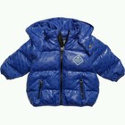 NWT NEW Armani Junior baby boys blue logo down padded coat jacket 6m