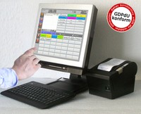 DESIGN ALL in ONE 15" TOUCH GASTRO RESTAURANT KASSE POS KASSENSYSTEM