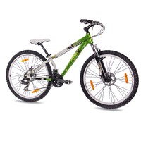 26" Zoll MTB MOUNTAINBIKE DIRTBIKE KCP EDGE mit 21G SHIMANO weiss grün