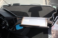 LKW TISCH FÜR MERCEDES ACTROS MP4 XXL  ABLAGETISCH  mit SCHUBLADE NEU-Schwarz