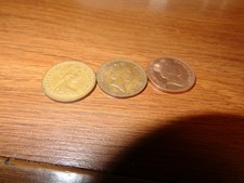 1974, 1990, 1993 Uk (Great Britain) Elizabeth Ii Coin - One Penny (1p) -