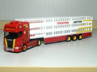 Herpa Scania R09 TL Viehtransporter Hefter 923392
