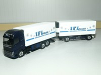 Herpa Volvo FH Gl. XL Kühlkoffer-Hängerzug IFL Köln 305822