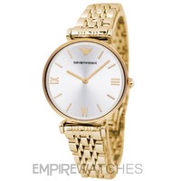 *NEW* EMPORIO ARMANI LADIES GIANNI GOLD T-BAR WATCH - AR1877 - RRP £329
