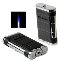 XIKAR Allume Single Jet Feuerzeug Tuxedo (Schwarz)  20 Jahre Garantie