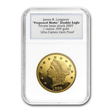 1 oz Gold Round - 1865 Proposed Motto Double Eagle (Ngc Pf-Ucam) - Sku #57647