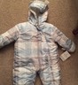 NWT CARTERS Blue Boys Infant Pram Snow Suit Size 3 - 6 months