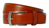 Lindenmann Ledergürtel Herren Leder Rindleder Cognac 35mm  Breit (980).22