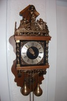  Zaanse Clock WUBA mit innenl. Reiterpendel,Saanlander,Staartclock,Regulator